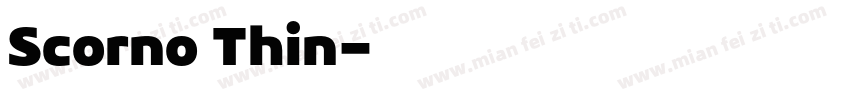 Scorno Thin字体转换